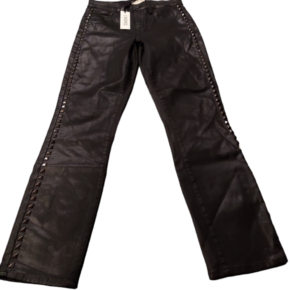 L'AGENCE Margot High Rise Skinny Studded Coated Pants NWTSize 25
